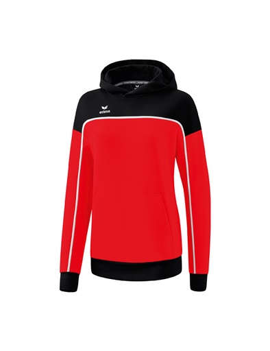 CHANGE by erima sweatshirt met capuchon rood/zwart/wit Dames