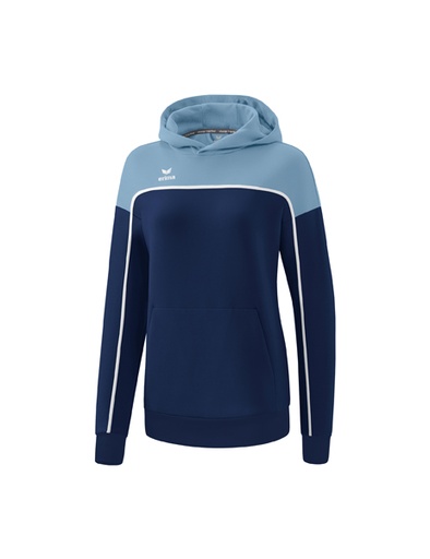 CHANGE by erima sweatshirt met capuchon new navy/faded denim/wit Dames