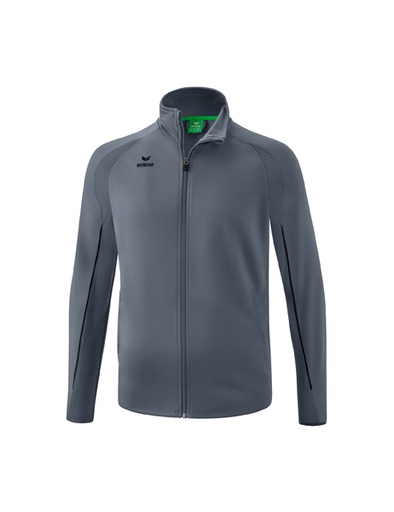 LIGA STAR polyester trainingsjack slate grey/zwart