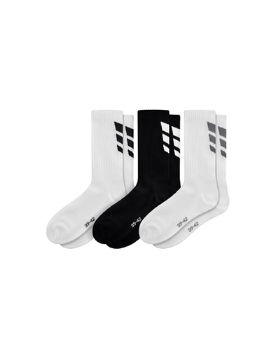 Cmpt 3 Wings 3 Wings Socks 3pack wit/zwart