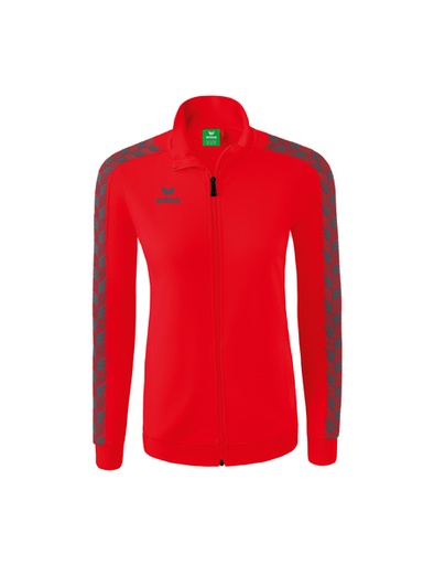 Essential Team Tracktop jack rood/slate grey Dames