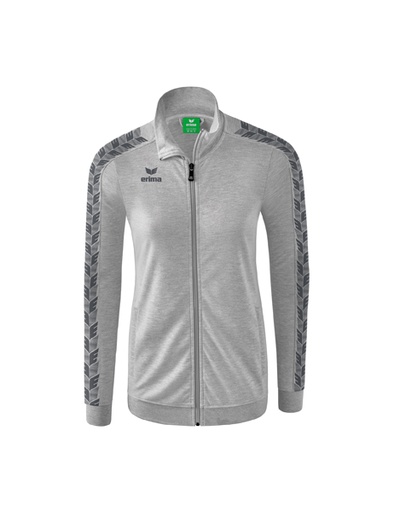 Essential Team Tracktop jack licht grey melange/slate grey Dames