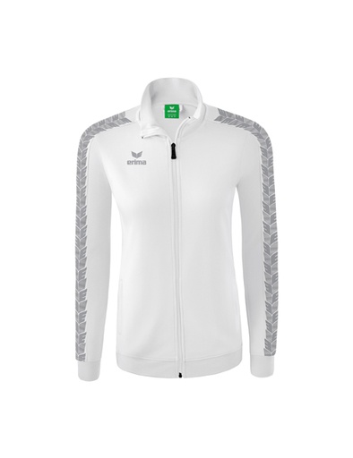 Essential Team Tracktop jack wit/monument grey Dames