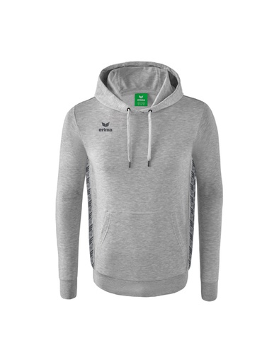 Essential Team sweatshirt met capuchon licht grey melange/slate grey
