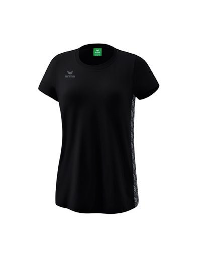 Essential Team T-shirt zwart/slate grey Dames