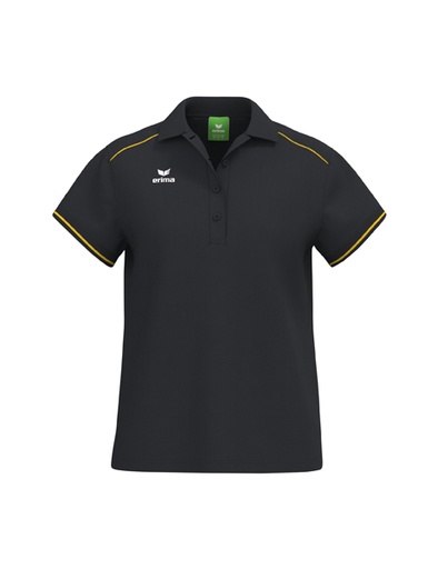 CMPT Poloshirt zwart/geel Dames