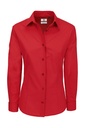 Heritage LSL/women Poplin Shirt Deep Red