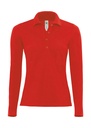 Safran Pure LSL/women Polo Red