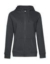 QUEEN Zipped Hooded /women Asphalt