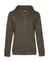 QUEEN Zipped Hooded /women Khaki