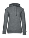 QUEEN Hooded /women Heather Mid Grey