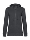 Zipped Hooded /women Asphalt