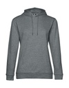 #Hoodie /women French Terry Heather Mid Grey