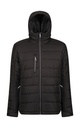 Men’s Navigate Thermal Hooded Jacket Black/Seal Grey