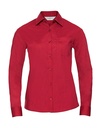 Ladies' LS Poplin Shirt Classic Red