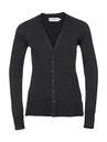 Ladies’ V-Neck Knitted Cardigan Black