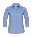 Ladies' Roll 3/4 Sleeve Shirt Blue
