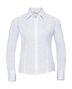 Ladies' LS Fitted Poplin Shirt White