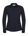 Ladies' LS Fitted Poplin Shirt French Navy