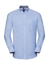 Men's LS Tailored Washed Oxford Shirt Oxford Blue/Oxford Navy