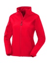 Women's Recycled 2-Layer Printable Softshell Jkt Red