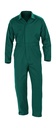 Recycled Action Overall with Zip Front Bottle Green