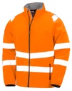 Recycled Printable Safety Softshell Fluorescent Orange