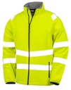Recycled Printable Safety Softshell Fluorescent Yellow