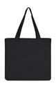 Canvas Wide Shopper LH Black