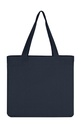 Canvas Wide Shopper LH Dark Blue