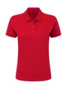 Cotton Polo Women Red