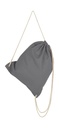 Cotton Drawstring Backpack Dark Grey