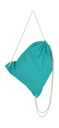 Cotton Drawstring Backpack Turquoise