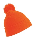 Junior Pom Pom Beanie Fluorescent Orange