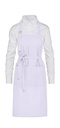 LISBON - Cotton Heavyweight Bib Apron with Pocket White