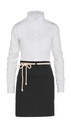 CORSICA - Cord Bistro Apron with Pocket Black