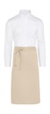 ROME - Medium length Bistro Apron with Pocket Natural