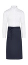 ROME - Medium length Bistro Apron with Pocket Navy