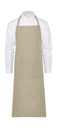 AMSTERDAM Bib Apron with Pocket Natural