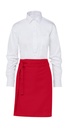BRUSSELS Short Bistro Apron Red