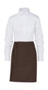 BRUSSELS Short Bistro Apron Brown