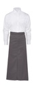 BERLIN Long Bistro Apron with Vent and Pocket Grey
