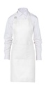 LISBON 100% Cotton Bib Apron White