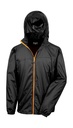 HDI Quest Lightweight Stowable Jacket Black/Orange