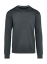 Signature Tagless Crew Neck Sweatshirt Unisex Charcoal
