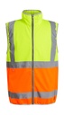 Pro Hi-Vis Full Zip Gilet Yellow/Orange