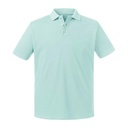 Men's Pure Organic Polo Aqua