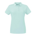 Ladies' Pure Organic Polo Aqua
