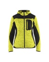 4931 Dames gebreid vest met softshell