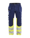 1558 High Vis werkbroek met stretch en gereedschapzakken